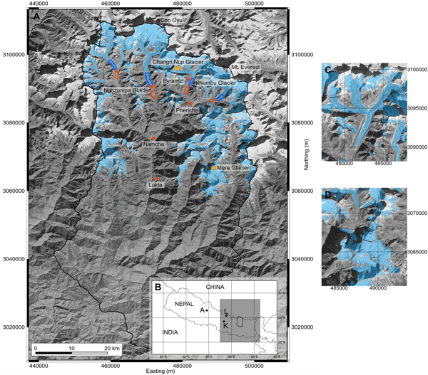 TC – Modelling glacier change in the Everest region, Nepal Himalaya